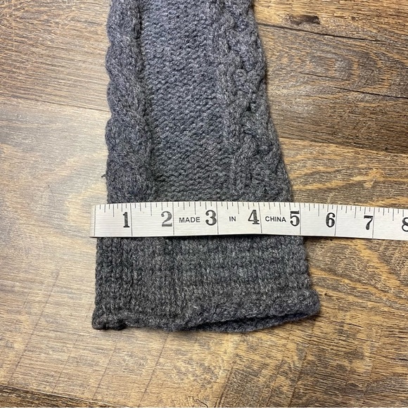 Vintage Banana Republic Sweater Womens Small Gray Cardigan Wool Hooded Flare - Picture 7 of 8